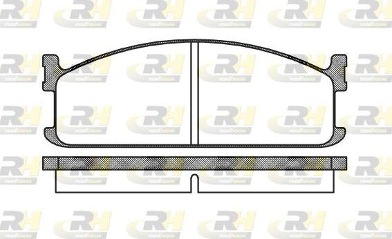 Roadhouse 2204.00 - Тормозные колодки, дисковые, комплект unicars.by