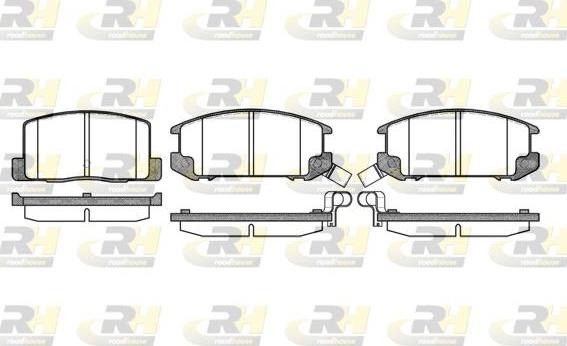 Roadhouse 2201.12 - Тормозные колодки, дисковые, комплект unicars.by