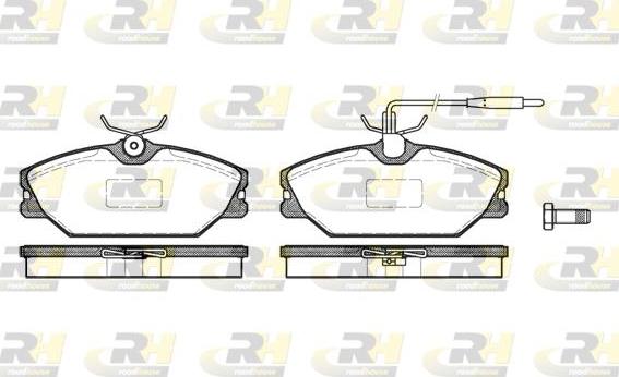 Roadhouse 2208.12 - Тормозные колодки, дисковые, комплект unicars.by