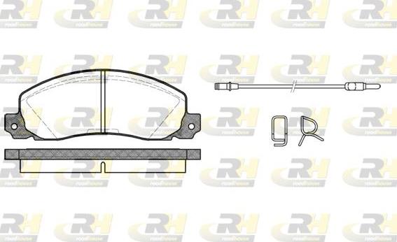 Roadhouse 2202.02 - Тормозные колодки, дисковые, комплект unicars.by