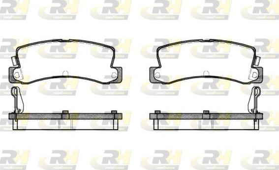 Roadhouse 2214.04 - Тормозные колодки, дисковые, комплект unicars.by