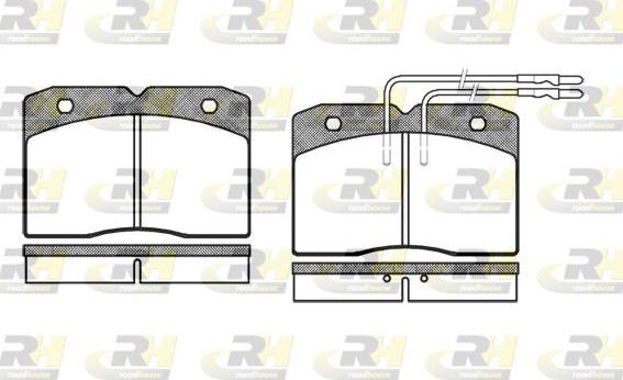 Roadhouse 2211.04 - Тормозные колодки, дисковые, комплект unicars.by