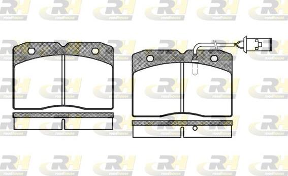 Roadhouse 2211.22 - Тормозные колодки, дисковые, комплект unicars.by