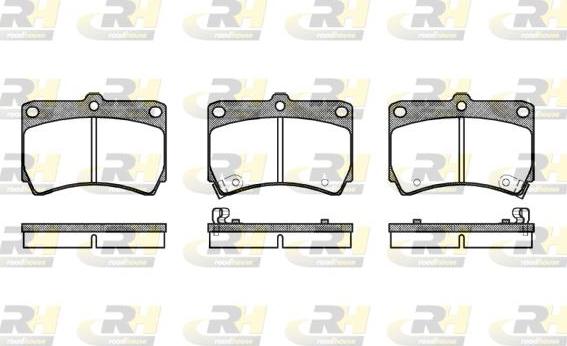 Roadhouse 2212.12 - Тормозные колодки, дисковые, комплект unicars.by