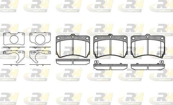 Roadhouse 2212.32 - Тормозные колодки, дисковые, комплект unicars.by