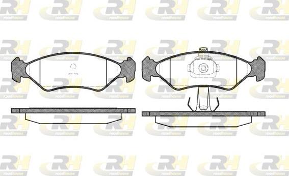 Roadhouse 2285.20 - Тормозные колодки, дисковые, комплект unicars.by