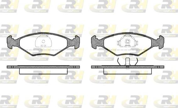 Roadhouse 2281.10 - Тормозные колодки, дисковые, комплект unicars.by