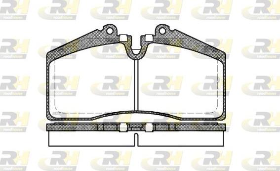 Roadhouse 2288.00 - Тормозные колодки, дисковые, комплект unicars.by