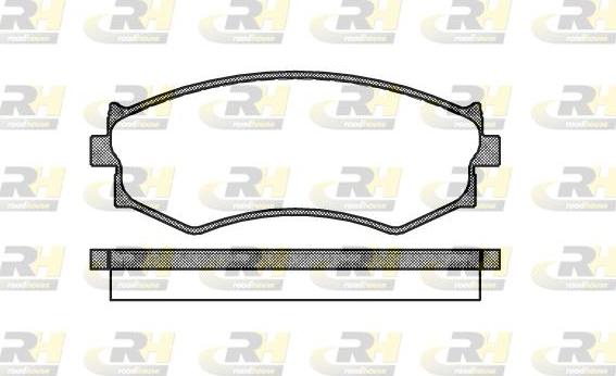 Roadhouse 2287.00 - Тормозные колодки, дисковые, комплект unicars.by