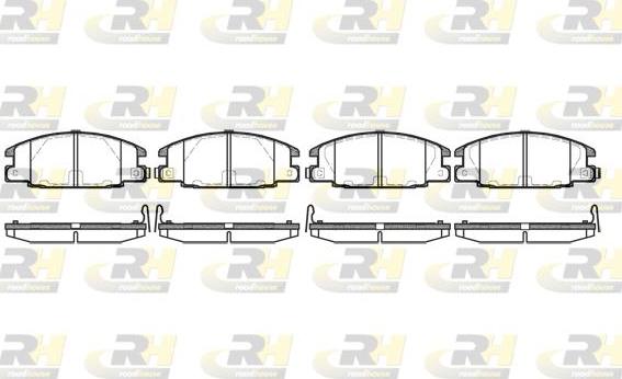 Roadhouse 2238.24 - Тормозные колодки, дисковые, комплект unicars.by