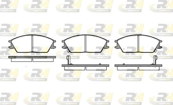 Roadhouse 2224.02 - Тормозные колодки, дисковые, комплект unicars.by