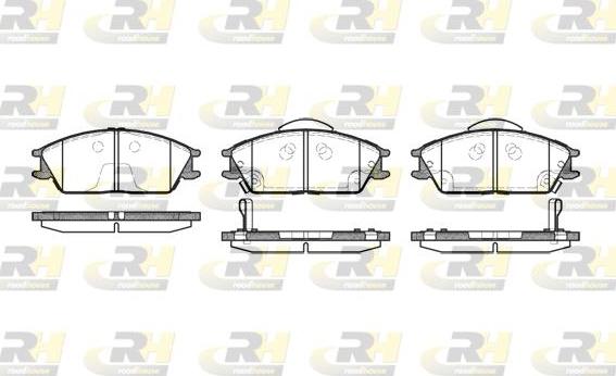 Roadhouse 2224.22 - Тормозные колодки, дисковые, комплект unicars.by