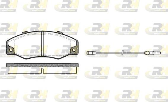 Roadhouse 2220.02 - Тормозные колодки, дисковые, комплект unicars.by