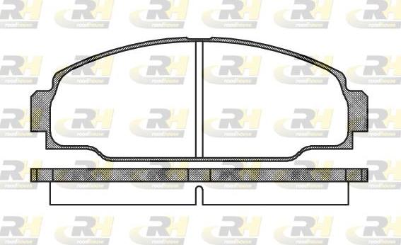 Roadhouse 2274.00 - Тормозные колодки, дисковые, комплект unicars.by