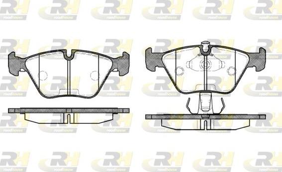 Roadhouse 2270.15 - Тормозные колодки, дисковые, комплект unicars.by