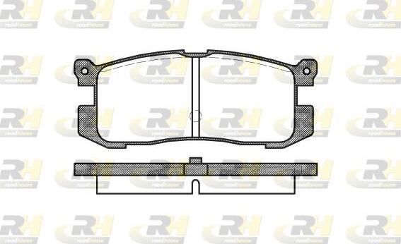 Roadhouse 2272.00 - Тормозные колодки, дисковые, комплект unicars.by