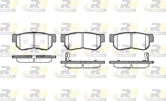 Roadhouse 2746.12 - Тормозные колодки, дисковые, комплект unicars.by