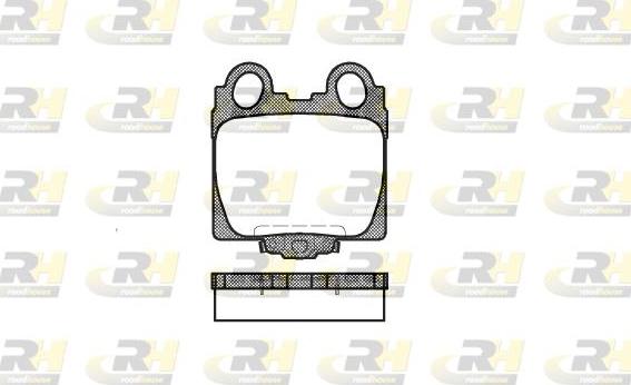 Roadhouse 2743.04 - Тормозные колодки, дисковые, комплект unicars.by