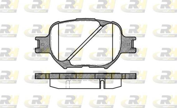 Roadhouse 2742.00 - Тормозные колодки, дисковые, комплект unicars.by