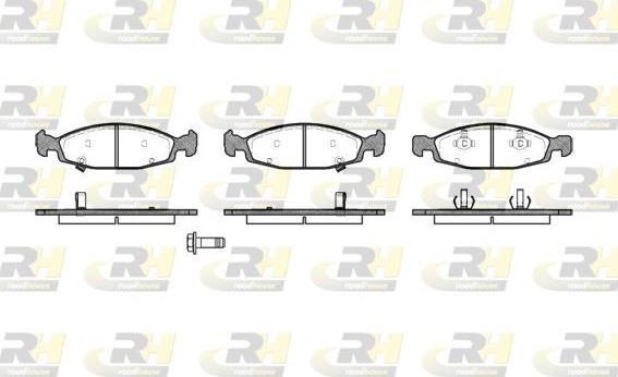 Roadhouse 2736.12 - Тормозные колодки, дисковые, комплект unicars.by