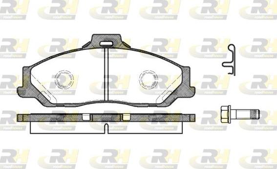 Roadhouse 2730.01 - Тормозные колодки, дисковые, комплект unicars.by