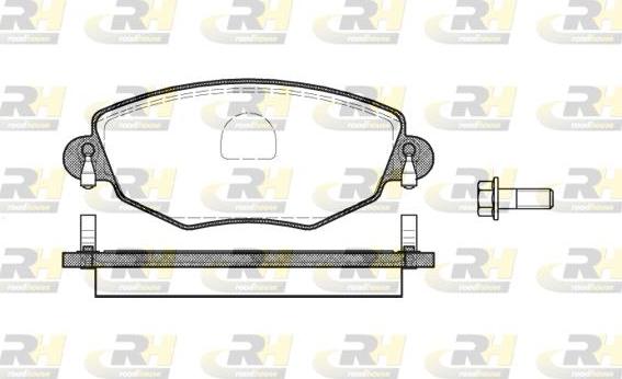 Roadhouse 2776.00 - Тормозные колодки, дисковые, комплект unicars.by