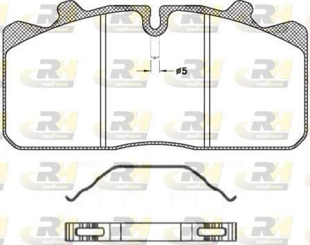 Roadhouse JSX 2658.00 - Тормозные колодки, дисковые, комплект unicars.by