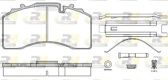 Roadhouse JSX 21416.80 - Тормозные колодки, дисковые, комплект unicars.by