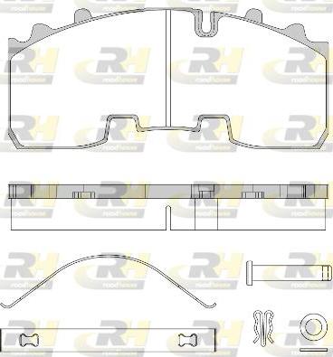 Roadhouse JSX 21556.80 - Тормозные колодки, дисковые, комплект unicars.by