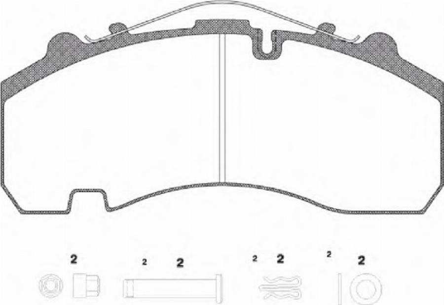 Roadhouse JSX 21076.80 - Тормозные колодки, дисковые, комплект unicars.by