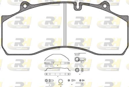 Roadhouse JSX 21073.80 - Тормозные колодки, дисковые, комплект unicars.by