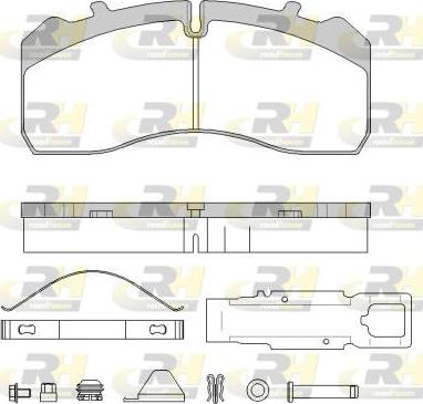 Roadhouse JSX 21846.80 - Тормозные колодки, дисковые, комплект unicars.by