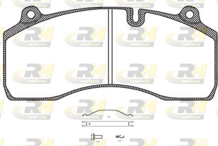 Roadhouse JSX 21306.00 - Тормозные колодки, дисковые, комплект unicars.by