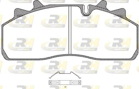 Roadhouse JSX 21254.00 - Тормозные колодки, дисковые, комплект unicars.by