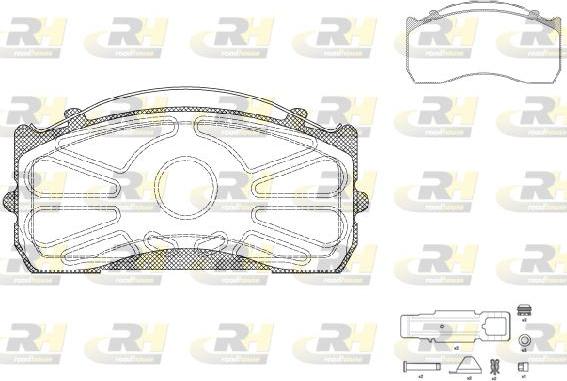 Roadhouse JSX 2815.80 - Тормозные колодки, дисковые, комплект unicars.by