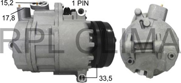 RPLQuality APCOBW5067 - Компрессор кондиционера unicars.by