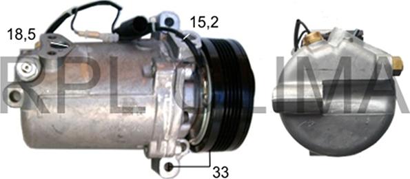 RPLQuality APCOBW5022 - Компрессор кондиционера unicars.by