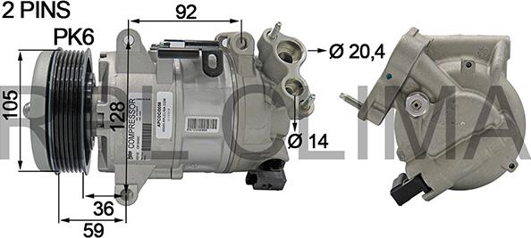 RPLQuality APCOCI0059 - Компрессор кондиционера unicars.by