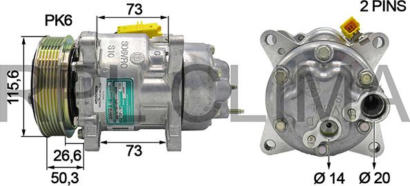 RPLQuality APCOCI0034 - Компрессор кондиционера unicars.by