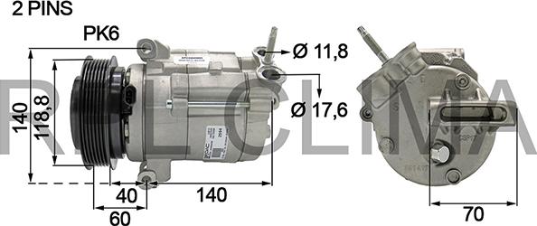 RPLQuality APCODW0023 - Компрессор кондиционера unicars.by