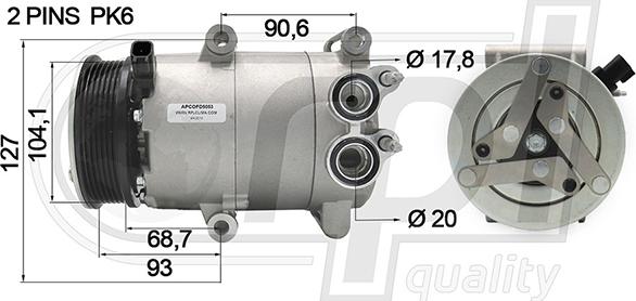 RPLQuality APCOFD5053 - Компрессор кондиционера unicars.by