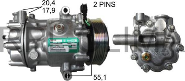 RPLQuality APCOFD5060 - Компрессор кондиционера unicars.by