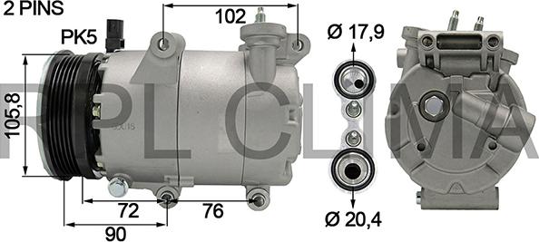 RPLQuality APCOFD0070 - Компрессор кондиционера unicars.by