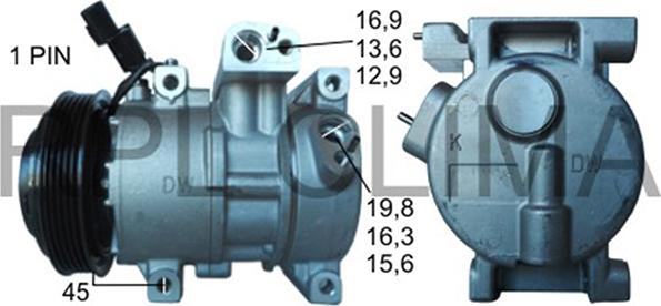 RPLQuality APCOHY5068 - Компрессор кондиционера unicars.by