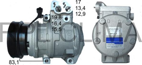 RPLQuality APCOHY5022 - Компрессор кондиционера unicars.by