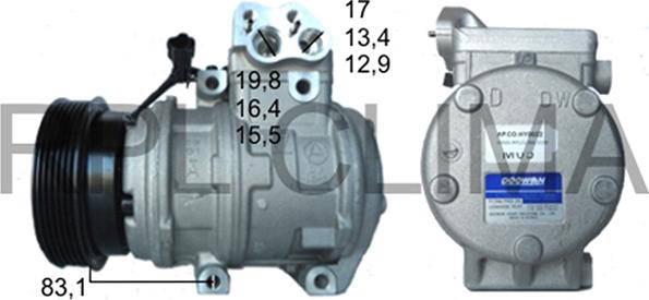 RPLQuality APCOHY0022 - Компрессор кондиционера unicars.by