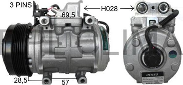 RPLQuality APCOMB5001 - Компрессор кондиционера unicars.by