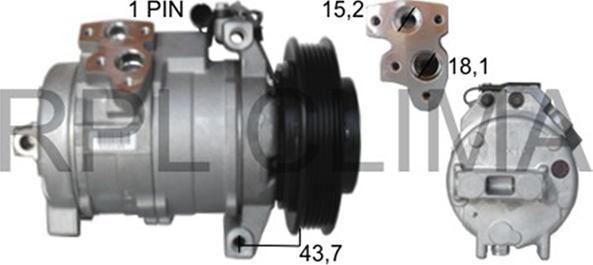 RPLQuality APCOMB0042 - Компрессор кондиционера unicars.by