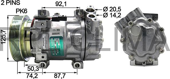 RPLQuality APCONI0058 - Компрессор кондиционера unicars.by