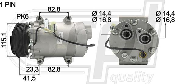 RPLQuality APCOVO5025 - Компрессор кондиционера unicars.by